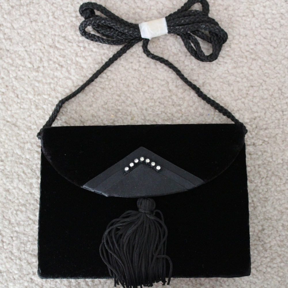 velvet cocktail purse, 5 x 6, new condition